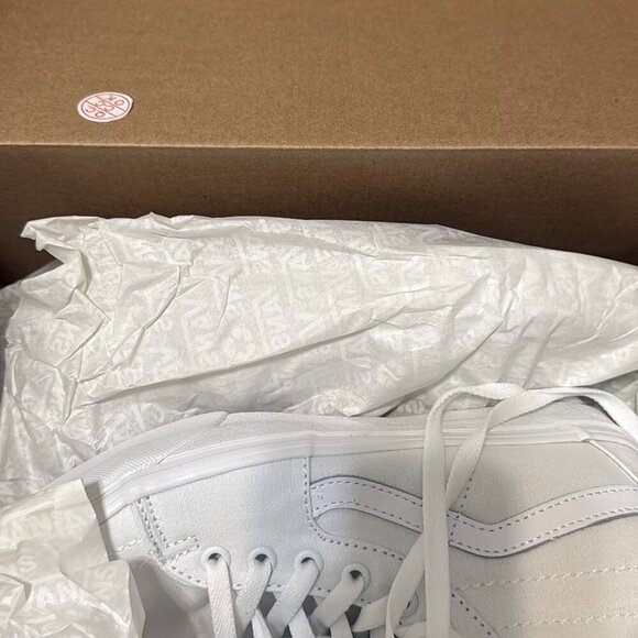 Vans Sk8-Hi Tapered Canvas Shoe in True White - Picture 8 of 8
